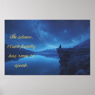Quote on Silence Poster ポスター