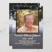 Quote Photo San Francisco Background Funeral プログラム (正面/裏面)