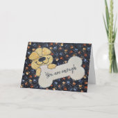 Quote Quilt With Dog and Bone カード (正面)