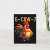 Quote Rooster 67 Meme Funny Chicken Humor  カード (正面)