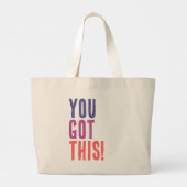 Quote Tee - Best gift for her  ラージトートバッグ (裏面)