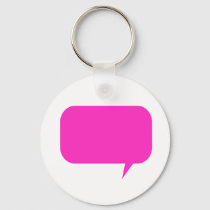 Quoteboxのカスタムなピンク キーホルダー