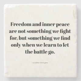 Quotes about inner peace ストーンコースター