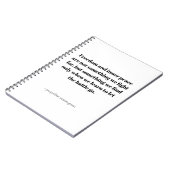 Quotes about inner peace ノートブック (左側)