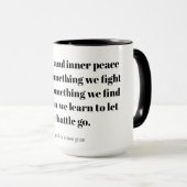 Quotes about inner peace マグカップ (正面右)