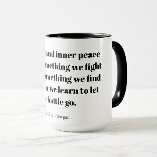 Quotes about inner peace マグカップ (正面右)