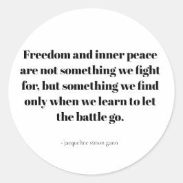 Quotes about inner peace ラウンドシール
