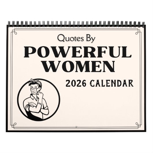 Quotes By Powerful Women 2026 Calendar カレンダー (カバー)