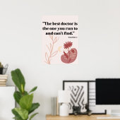 Quotes for hospital, doctors, medical center  ポスター (ホームオフィス)