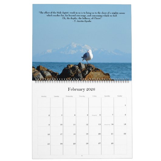Quotes for Life calendar Option A カレンダー (2月 2026)