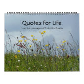 Quotes for Life calendar Option A カレンダー (カバー)