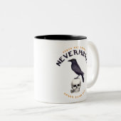 Quoth Nevermoreワタリガラス-エドガー・アラン・ポー ツートーンマグカップ (正面右)