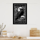 Quoth the Raven - Nevermore - Edgar Allan Poe art ポスター (キッチン)