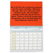 Qur'anはカレンダーを引用します カレンダー (2月 2026)