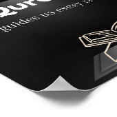 Quran guides us every step/ motivational wall Art. ポスター (角)