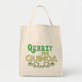 Qurazy for Quinoa © - Quinoaスローガンおもしろいトートバッグ トートバッグ (正面)