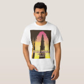 Qutub Minar New Delhi India旅行ポスター Tシャツ (正面フル)
