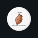 Qvevri マグネット<br><div class="desc">Qvevri is a traditional Georgian winemaking vessel, deeply embedded in the country's rich winemaking history. These large, clay pots are used for fermenting and aging wine, and their unique design allows the wine to interact with the natural elements of the clay, creating distinct flavors that are characteristic of Georgian wines....</div>