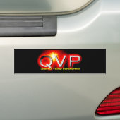 QVPのロゴのバンパーステッカー バンパーステッカー (車上)