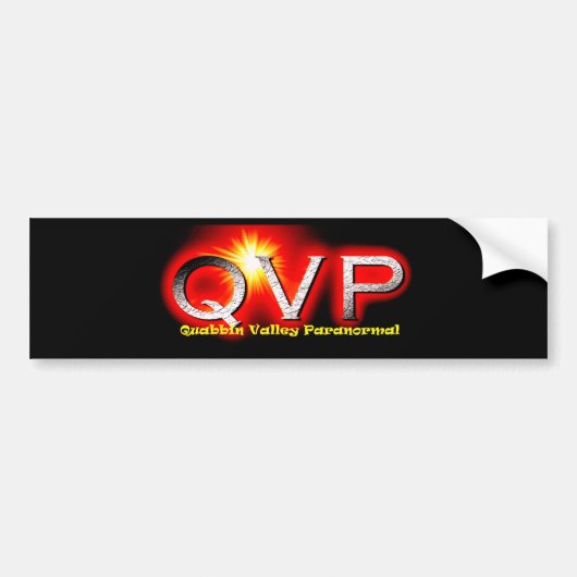 QVPのロゴのバンパーステッカー バンパーステッカー (正面)