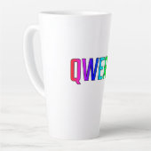 QWERTY カフェラテマグ (左アングル)
