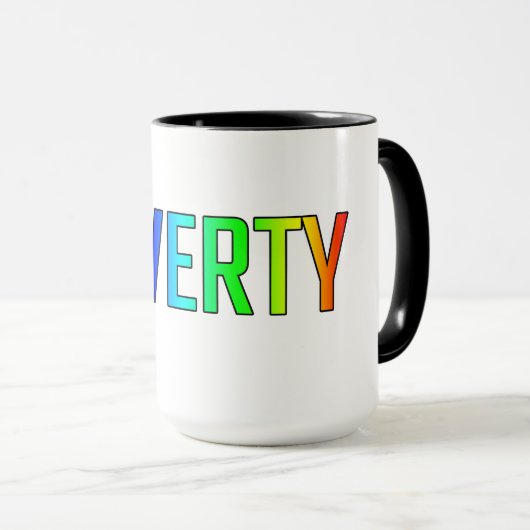 QWERTY マグカップ (正面右)