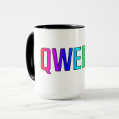 QWERTY マグカップ (正面左)