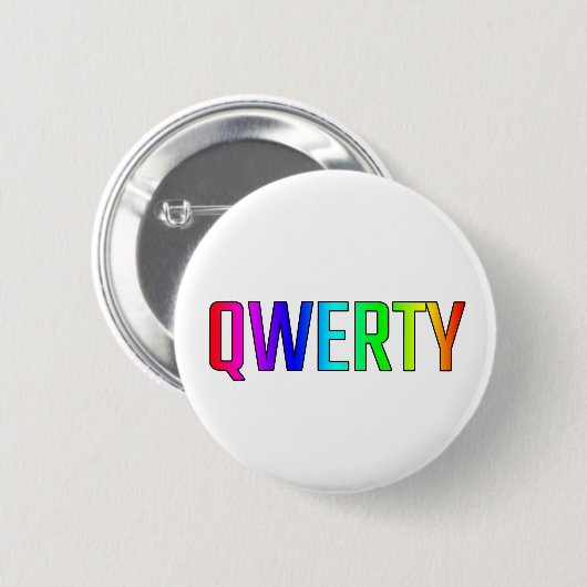 QWERTY 缶バッジ (正面&裏面)