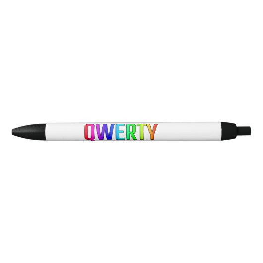 QWERTY 黒ボールペン (正面)