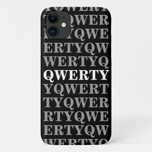 QWERTY iPhone 11ケース Case-Mate iPhoneケース (裏面)