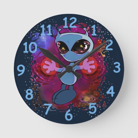 Qwibyラウンドクロック ラウンド壁時計 (正面)