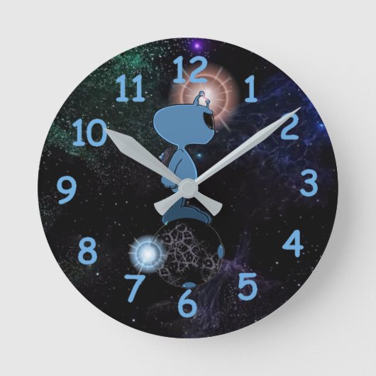 Qwiby's Sphere Rider ラウンド壁時計 (正面)