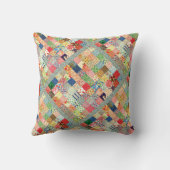 QWLパッチワークキカラフルルトパターン背景HO クッション (裏面)