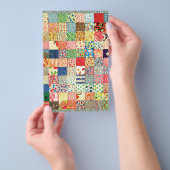 QWLパッチワークキルトパタカラフルーンの背景HO チラシ (ハンドル)