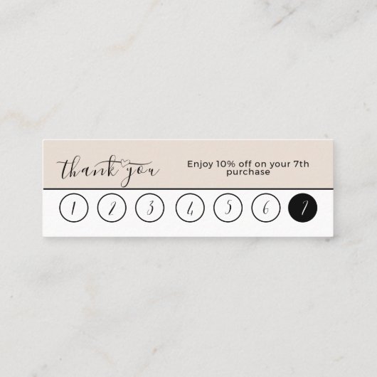 QYSTERホワイトブラックビジネスロゴ7ロイヤリティカード スキニー名刺 (裏面)