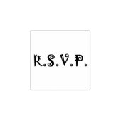 Rお洒落.S.V.Pゴム印 ラバースタンプ (インプリント)