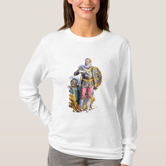 「RからのパーマのアレッサンドロFarneseの(1546-92年の)公爵 Tシャツ (正面)