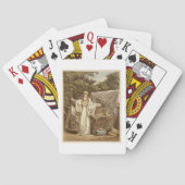 Rが刻んだ、彼の司法の習慣のアーチ型のドルイード トランプ (裏面)