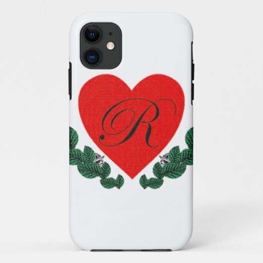 Rのハート Case-Mate iPhoneケース (裏面)
