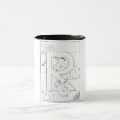 Rはサイ・モノグラム・マグ用 マグカップ (中央)