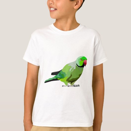 RはバラRinged Parakeet用 Tシャツ (正面)