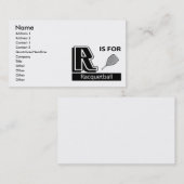 Rはラケットボールのためです 名刺 (正面/裏面)