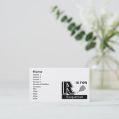 Rはラケットボールのためです 名刺 (スタンド正面)