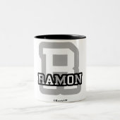 Rはラモンのためです ツートーンマグカップ (中央)