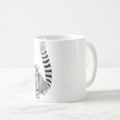Rはリングや輪尾LemurRing-tail Lemur Illust用 コーヒーマグカップ (正面右)
