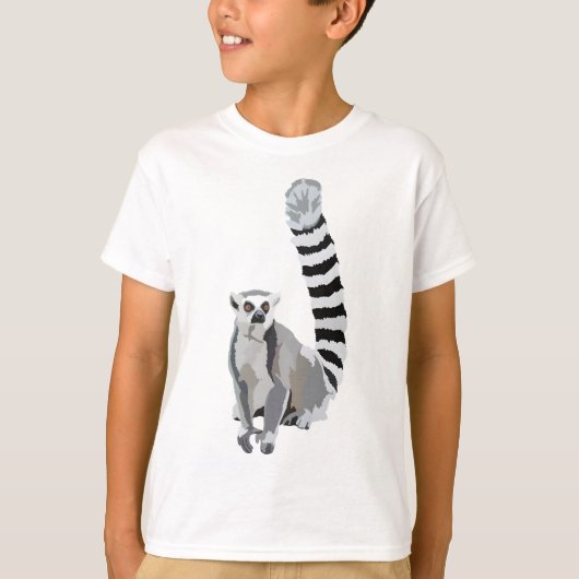 Rはリングや輪尾LemurRing-tail Lemur Illust用 Tシャツ (正面)