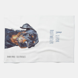 Rはロットワイラーのためです キッチンタオル