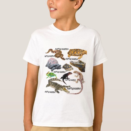 Rは爬虫類キーパー用 Tシャツ (正面)