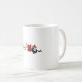 Rは赤いパンダ コーヒーマグカップ (正面右)