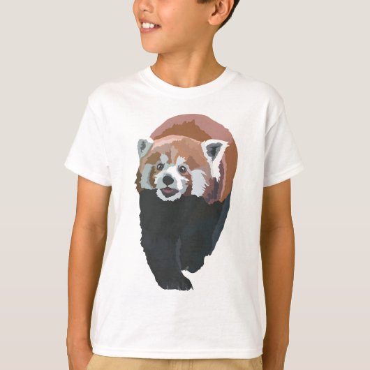 Rは赤いパンダ Tシャツ (正面)